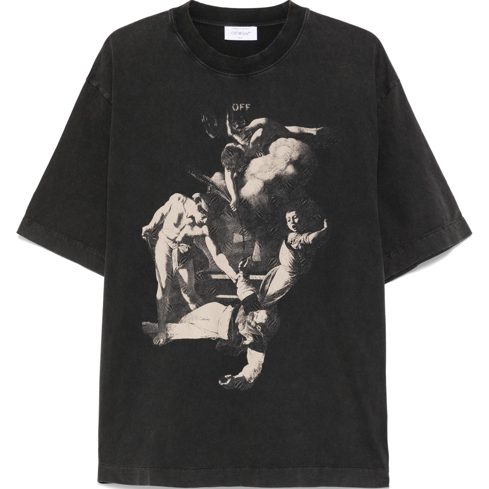 Off-White Martyrdom Skate Short-Sleeve Tee Vintage Black Men Tops OMAA120S25JER00H1361 S
Off-White Martyrdom Skate Short-Sleeve Tee Vintage Black Men Tops OMAA120S25JER00H1361 S