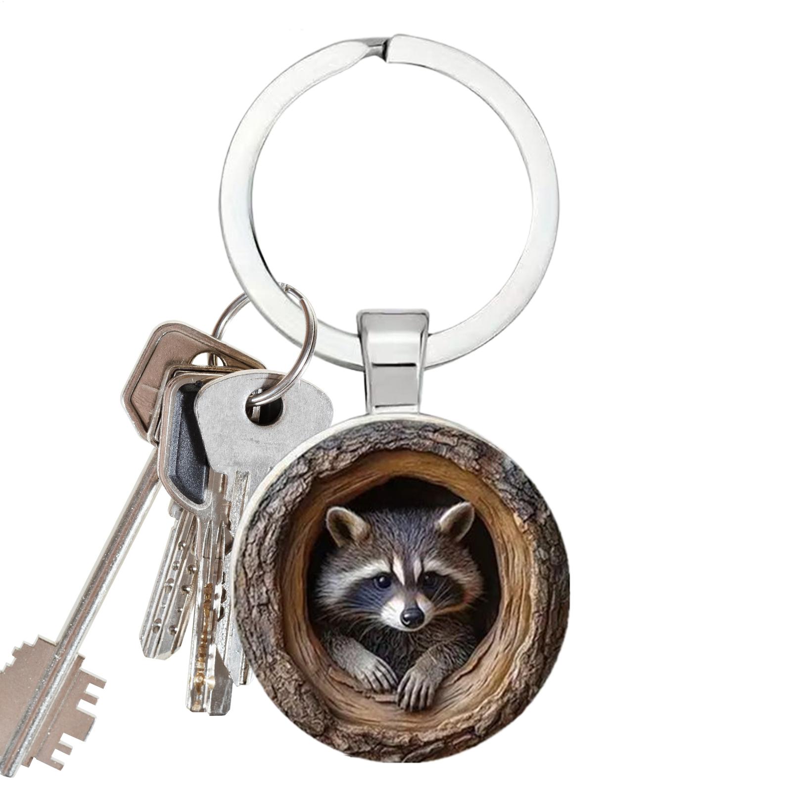 Raccoon Key Chain Raccoon Tree Hole Keychains for Backpacks Cute Animal Keyring for Travel Wallet Decoration Women Schoolbag CN
Raccoon Key Chain Raccoon Tree Hole Keychains for Backpacks Cute Animal Keyring for Travel Wallet Decoration Women Schoolbag CN