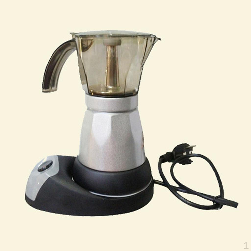 Portable 6 Cups Electric Espresso Coffee Maker Percolator Moka Pot EU Plug
Portable 6 Cups Electric Espresso Coffee Maker Percolator Moka Pot EU Plug
