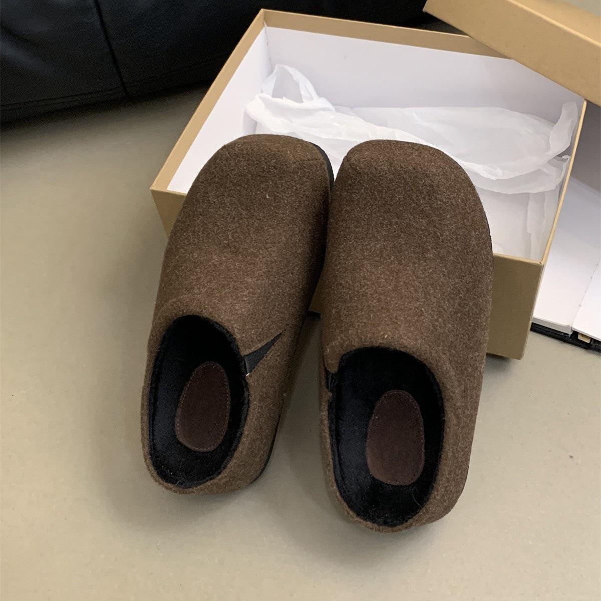 Увеличивающие рост тапочки-мешки на толстой подошве женские 2024 новые французские интернет-знаменитости пушистые тапочки-булочки женские носят обувь muller 40
Увеличивающие рост тапочки-мешки на толстой подошве женские 2024 новые французские интернет-знаменитости пушистые тапочки-булочки женские носят обувь muller 40