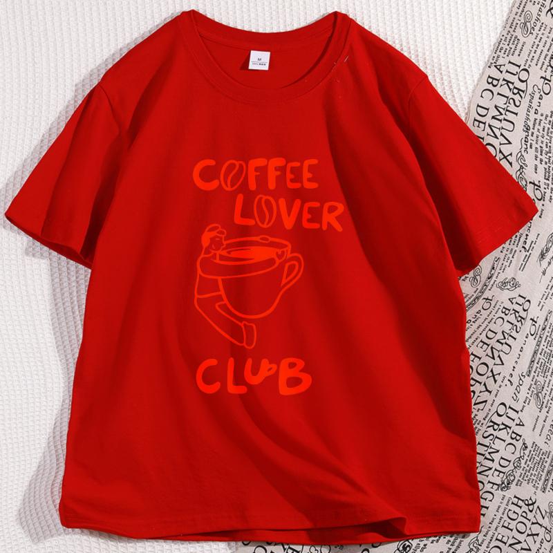 Coffee Lover Club Tshirt for Men Women Loose Cotton Short Sleeve Tshirt Streetwear Round Neck Trendy Y2k Clothes Graphic Tees S
Coffee Lover Club Tshirt for Men Women Loose Cotton Short Sleeve Tshirt Streetwear Round Neck Trendy Y2k Clothes Graphic Tees S