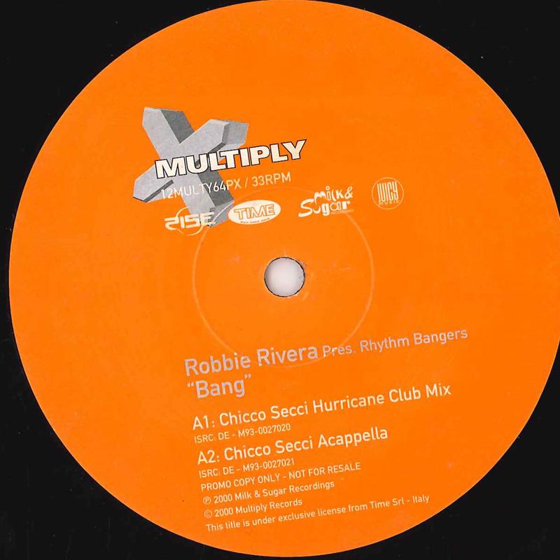 12inch Record ROBBIE RIVERA, RHYTHM BANGERS - Bang 12MULTY64PXPROM MULTIPLY 2000 UK Dance & Electronica Used
12inch Record ROBBIE RIVERA, RHYTHM BANGERS - Bang 12MULTY64PXPROM MULTIPLY 2000 UK Dance & Electronica Used