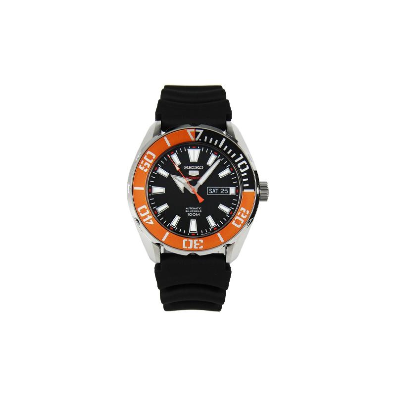 SEIKO seiko5 men s orange automatic mechanical waterproof watch silicone strap mechanical movement men s watch black dial SRPC59K1
SEIKO seiko5 men s orange automatic mechanical waterproof watch silicone strap mechanical movement men s watch black dial SRPC59K1