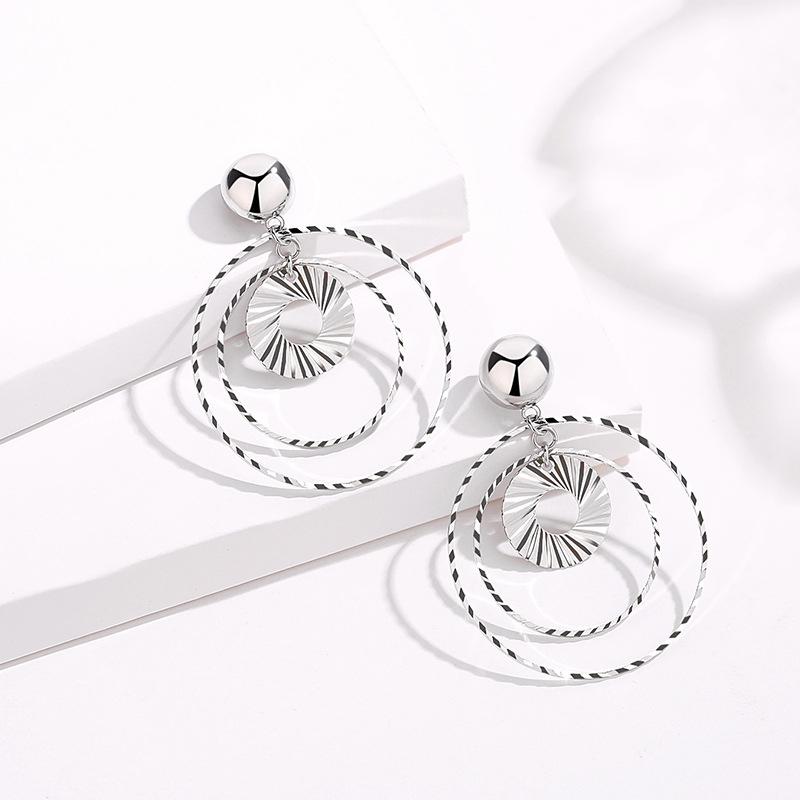 HuiSept Fashion 925 Silver Drop Earrings Jewellery Big Round Shaped Earrings for Women Wedding Party Wholesales Rose Gold Color срібний
HuiSept Fashion 925 Silver Drop Earrings Jewellery Big Round Shaped Earrings for Women Wedding Party Wholesales Rose Gold Color срібний
