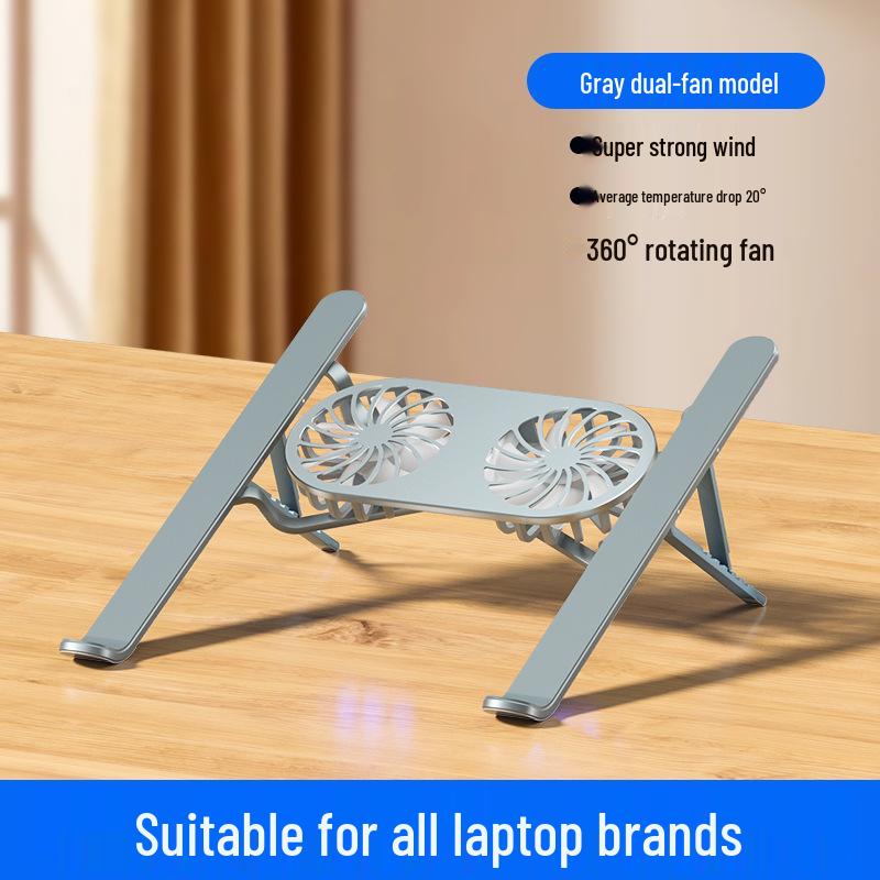 Portable Folding Aluminum Laptop Stand with Dual Fan Cooling
Portable Folding Aluminum Laptop Stand with Dual Fan Cooling