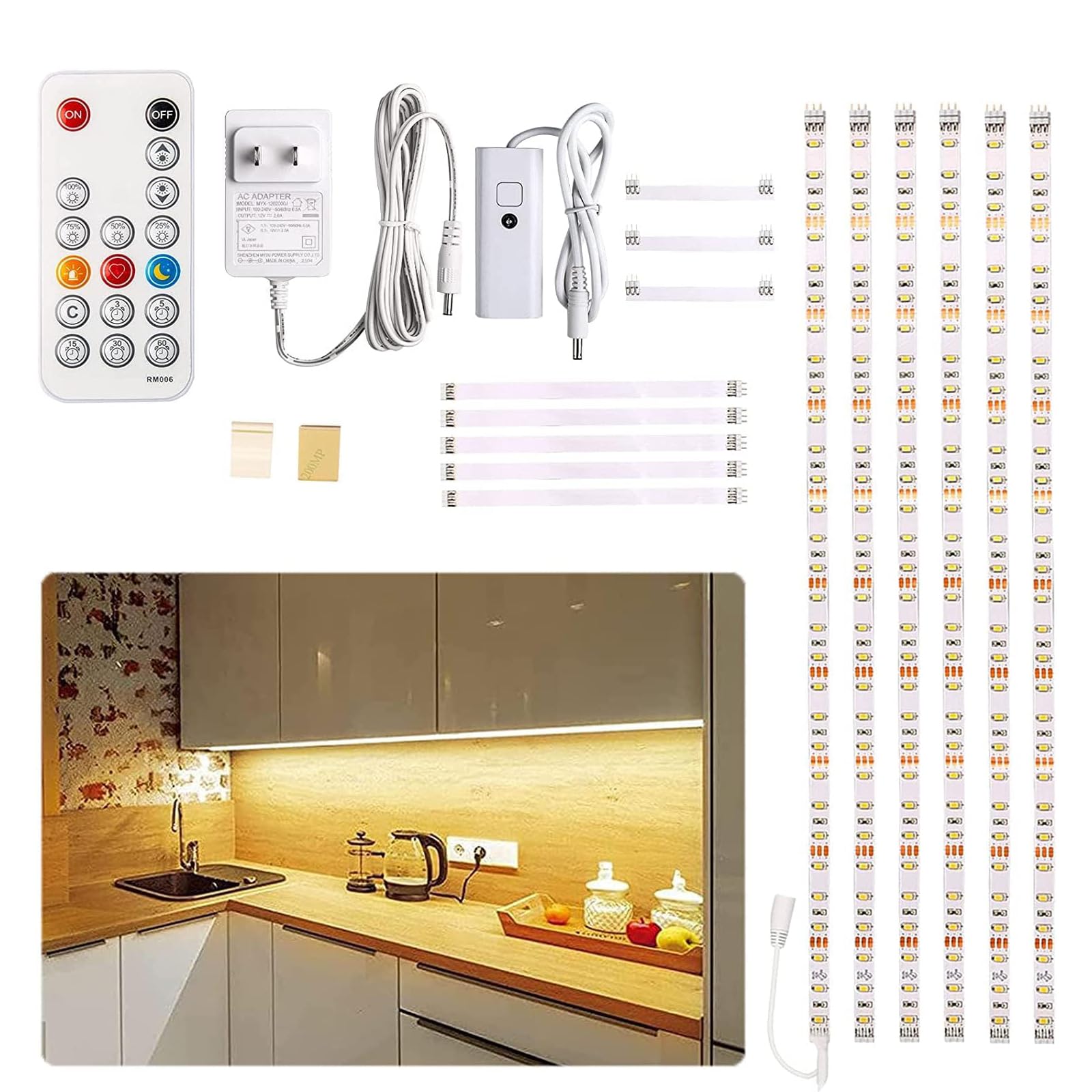 Wobane Cabinet Bulb Remote Time Memory Kitchen Energy Tape x 6 3m LED Bar PSE No Construction Paste 2700K High Brightness Line Indirect Under Shelf
Wobane Cabinet Bulb Remote Time Memory Kitchen Energy Tape x 6 3m LED Bar PSE No Construction Paste 2700K High Brightness Line Indirect Under Shelf