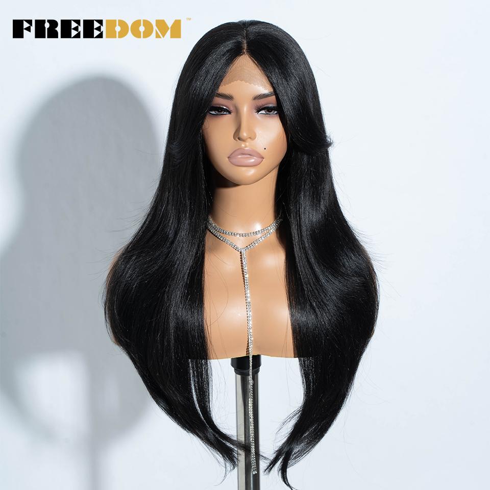 FREEDOM Synthetic Lace Front Wigs For Women 26 inch Straight Layered Wig With Bangs Ombre Brown Blonde Highlight Daily Party Wig (as the picture,26inches)
FREEDOM Synthetic Lace Front Wigs For Women 26 inch Straight Layered Wig With Bangs Ombre Brown Blonde Highlight Daily Party Wig (as the picture,26inches)