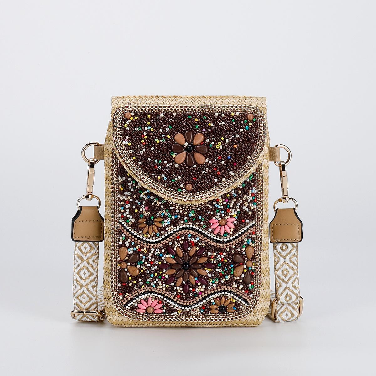 Premium straw messenger bag 2025 new fashion rice bead bag European and American woven women s shoulder mobile phone bag 15*4*19
Premium straw messenger bag 2025 new fashion rice bead bag European and American woven women s shoulder mobile phone bag 15*4*19