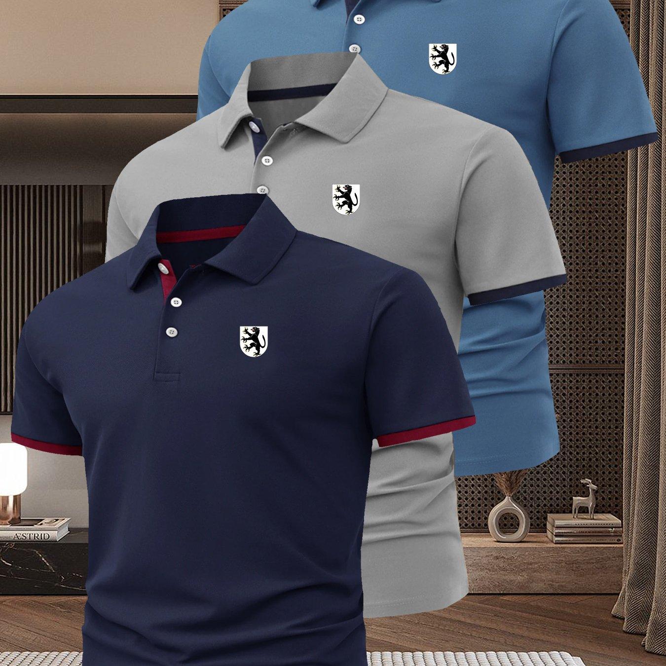 AS940 Black Panther Summer Collection New Color-Blocked Men S Golf Three-Piece Set, Multiple Polo Shirts, Business Casual Short-Sleeve Shirts XL чирковий/сірий
AS940 Black Panther Summer Collection New Color-Blocked Men S Golf Three-Piece Set, Multiple Polo Shirts, Business Casual Short-Sleeve Shirts XL чирковий/сірий
