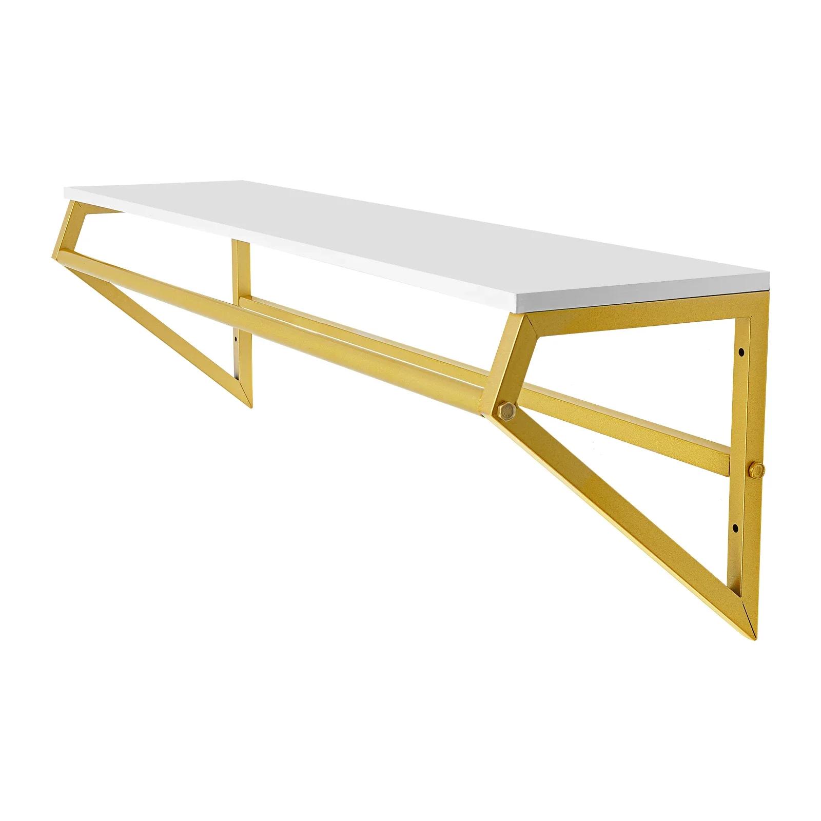 Промышленная вешалка для одежды из труб с верхней полкой, настенная вешалка для пальто, сверхпрочная многоцелевая витрина, вешалка для одежды, золото золотой
Промышленная вешалка для одежды из труб с верхней полкой, настенная вешалка для пальто, сверхпрочная многоцелевая витрина, вешалка для одежды, золото золотой