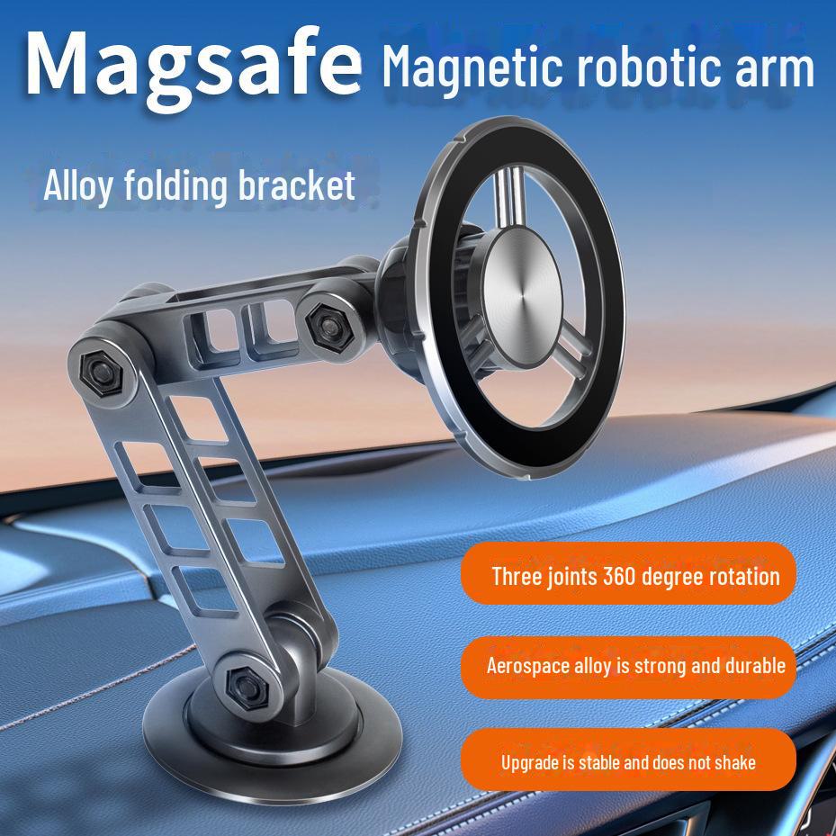 Magsafe Magnetic Foldable Car Phone Holder, Anti-Shake Adhesive Dashboard Mount срібний
Magsafe Magnetic Foldable Car Phone Holder, Anti-Shake Adhesive Dashboard Mount срібний