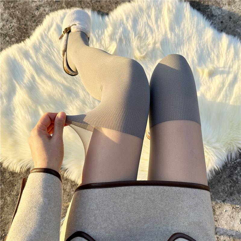 Light Gray Pantyhose with Terry Cloth Patchwork - Leg-slimming Fake Knee-high Over-the-Knee Thigh High Socks for Women
Light Gray Pantyhose with Terry Cloth Patchwork - Leg-slimming Fake Knee-high Over-the-Knee Thigh High Socks for Women
