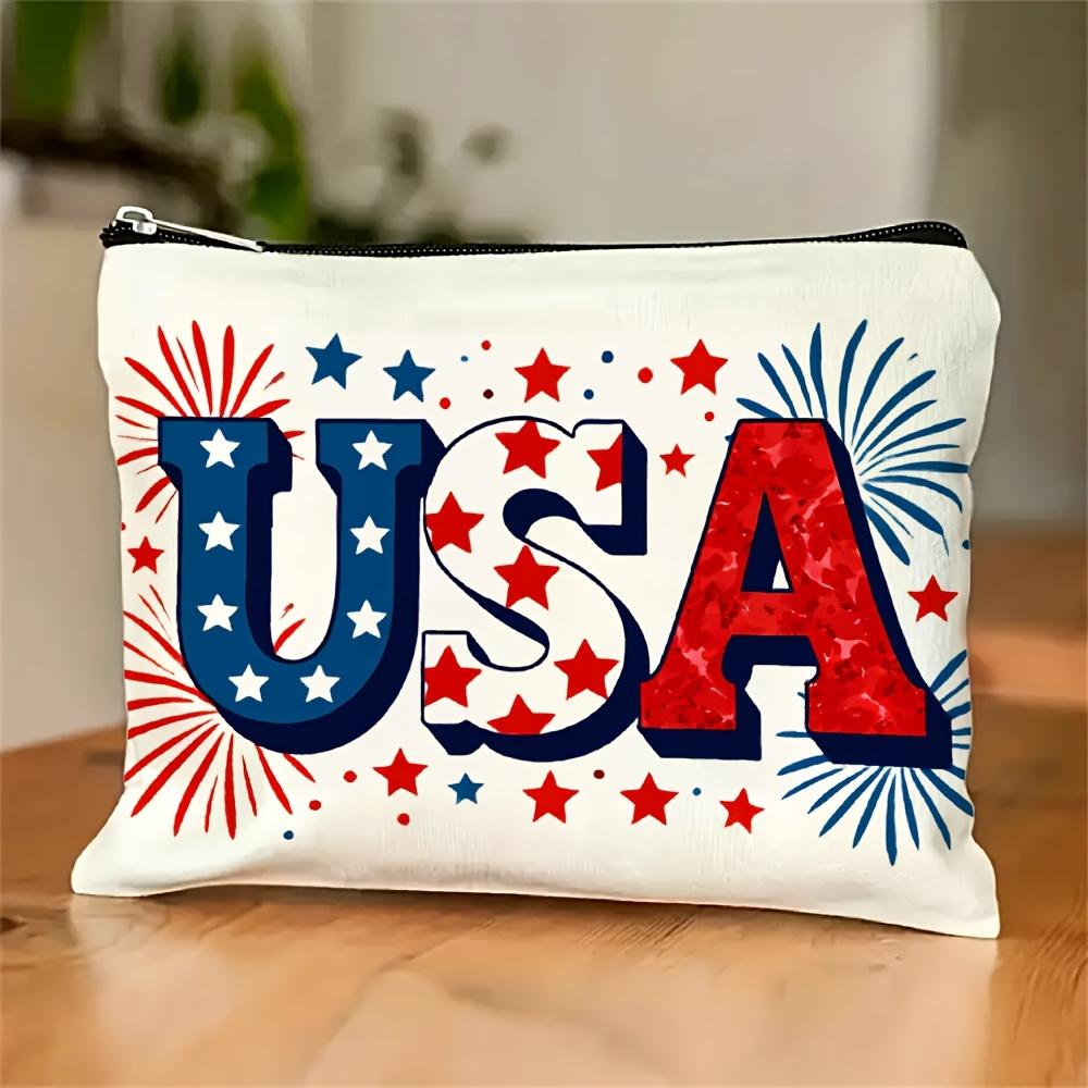 A American Flag Printed Makeup Bag- Multifunctional Zipper Pouch, Jewelry Storage Bag, Perfect Travel Zipper Small Storage Bag.
A American Flag Printed Makeup Bag- Multifunctional Zipper Pouch, Jewelry Storage Bag, Perfect Travel Zipper Small Storage Bag.