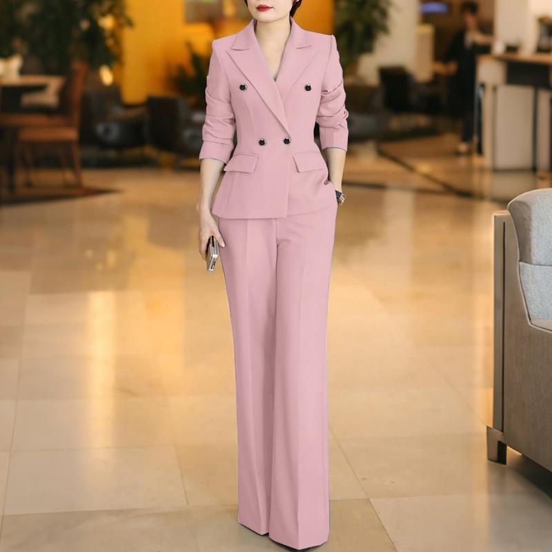 ZANZEA Women Long Sleeve Thin Blazer and Long Pants Casual Two Piece Suit Sets 5XL рожевий
ZANZEA Women Long Sleeve Thin Blazer and Long Pants Casual Two Piece Suit Sets 5XL рожевий