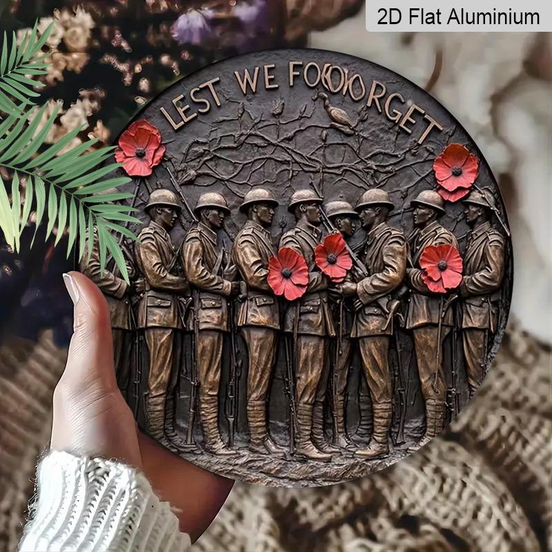 2D Flat Aluminum Memorial Day-Themed Wall Decor Commemorative Gift 7.87 Inches X 7.87 Inches Suitable for Cafes, Offices, Front Doors, Porches, and 1pc
2D Flat Aluminum Memorial Day-Themed Wall Decor Commemorative Gift 7.87 Inches X 7.87 Inches Suitable for Cafes, Offices, Front Doors, Porches, and 1pc