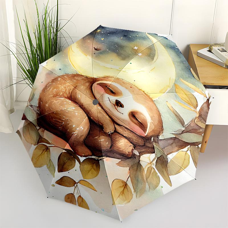 Sloth Moon Theme 8 Bone Hand Automatic Folding Fashion umbrella, Compact and Portable Design, A Perfect Gift for Birthday, Christmas or Busi
Sloth Moon Theme 8 Bone Hand Automatic Folding Fashion umbrella, Compact and Portable Design, A Perfect Gift for Birthday, Christmas or Busi