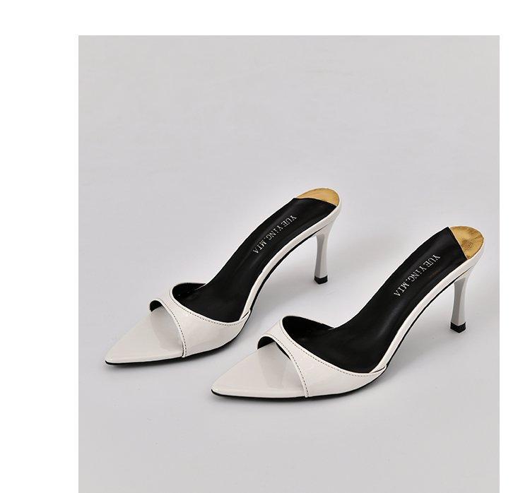 Мода Острые Туфли-шпильки Женские Шлепанцы Лодочки Летний Дизайнер Элегантные Сексуальные Офисные Высокие Каблуки шлепанцы роскошные женские шлепки 39