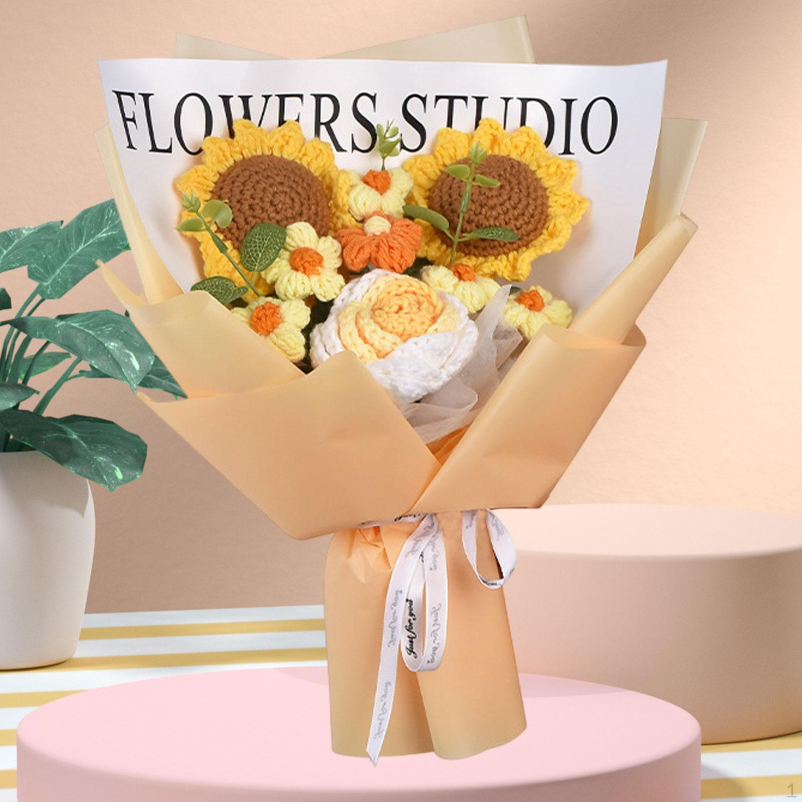 Готовый букет из искусственных цветов, связанный крючком, на годовщину Sunflower
Готовый букет из искусственных цветов, связанный крючком, на годовщину Sunflower