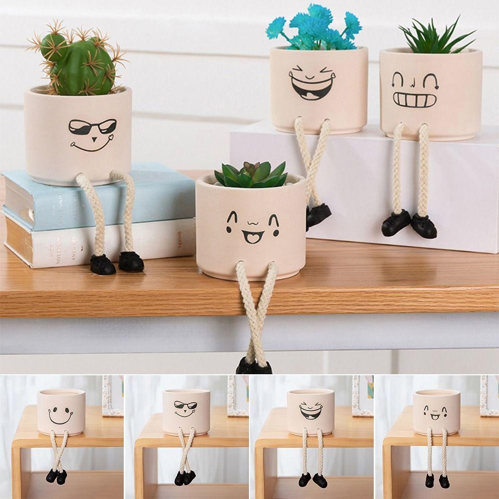 Handicraft Ornaments Expression Character Flower Pot Expression Potted Ceramic Flower Pot style 2
Handicraft Ornaments Expression Character Flower Pot Expression Potted Ceramic Flower Pot style 2