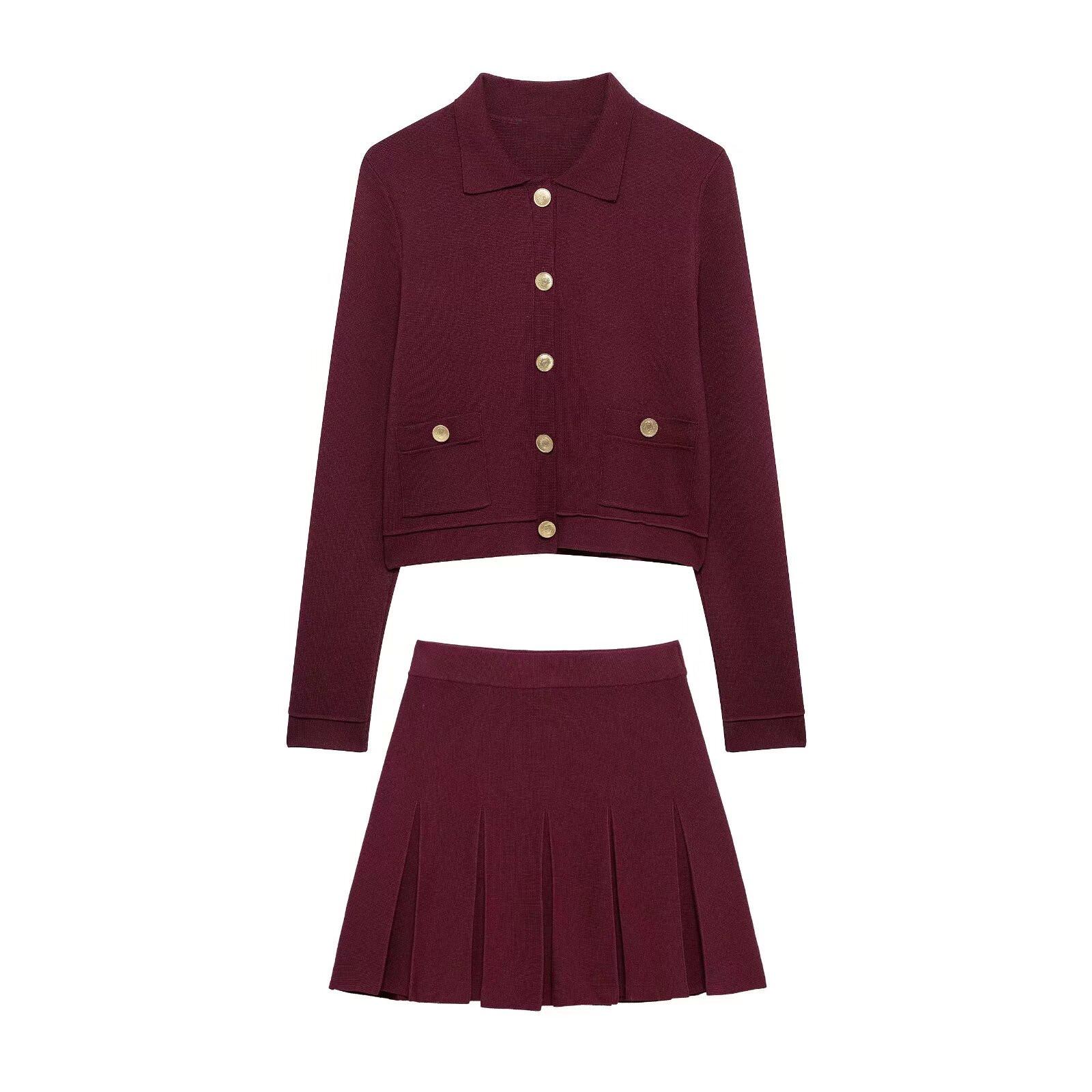 Spring 2025 Women s Metal Button Knit Cardigan & High-Waisted Midi Skirt Set Medium кирпич красный
Spring 2025 Women s Metal Button Knit Cardigan & High-Waisted Midi Skirt Set Medium кирпич красный