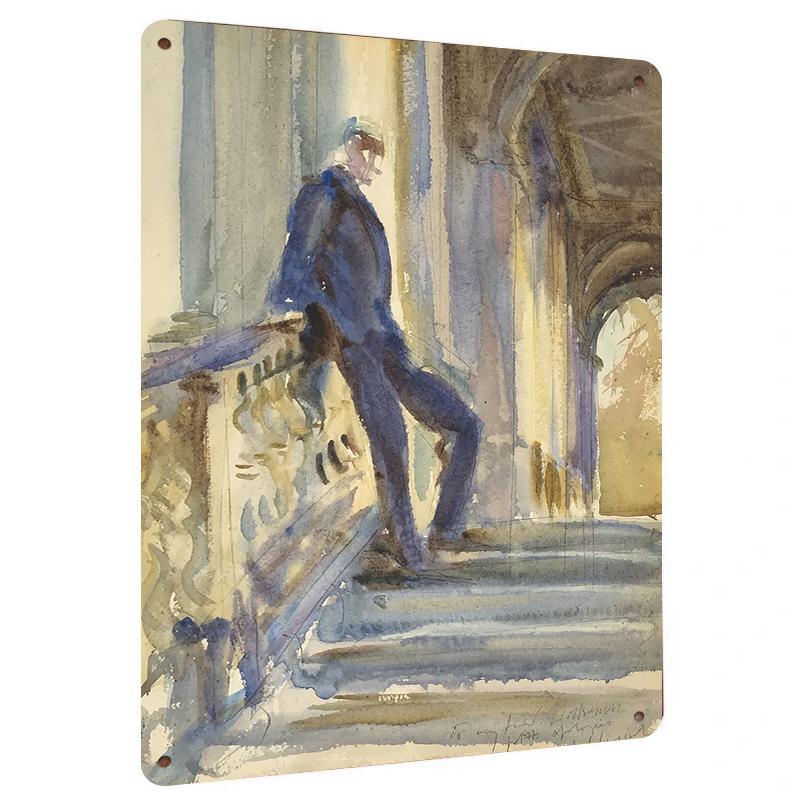 Vintage European Architecture Gentleman Metal Wall Art Retro Character Decorative Painting for Living Room 20x30cm(7.8x11.8inch)
Vintage European Architecture Gentleman Metal Wall Art Retro Character Decorative Painting for Living Room 20x30cm(7.8x11.8inch)