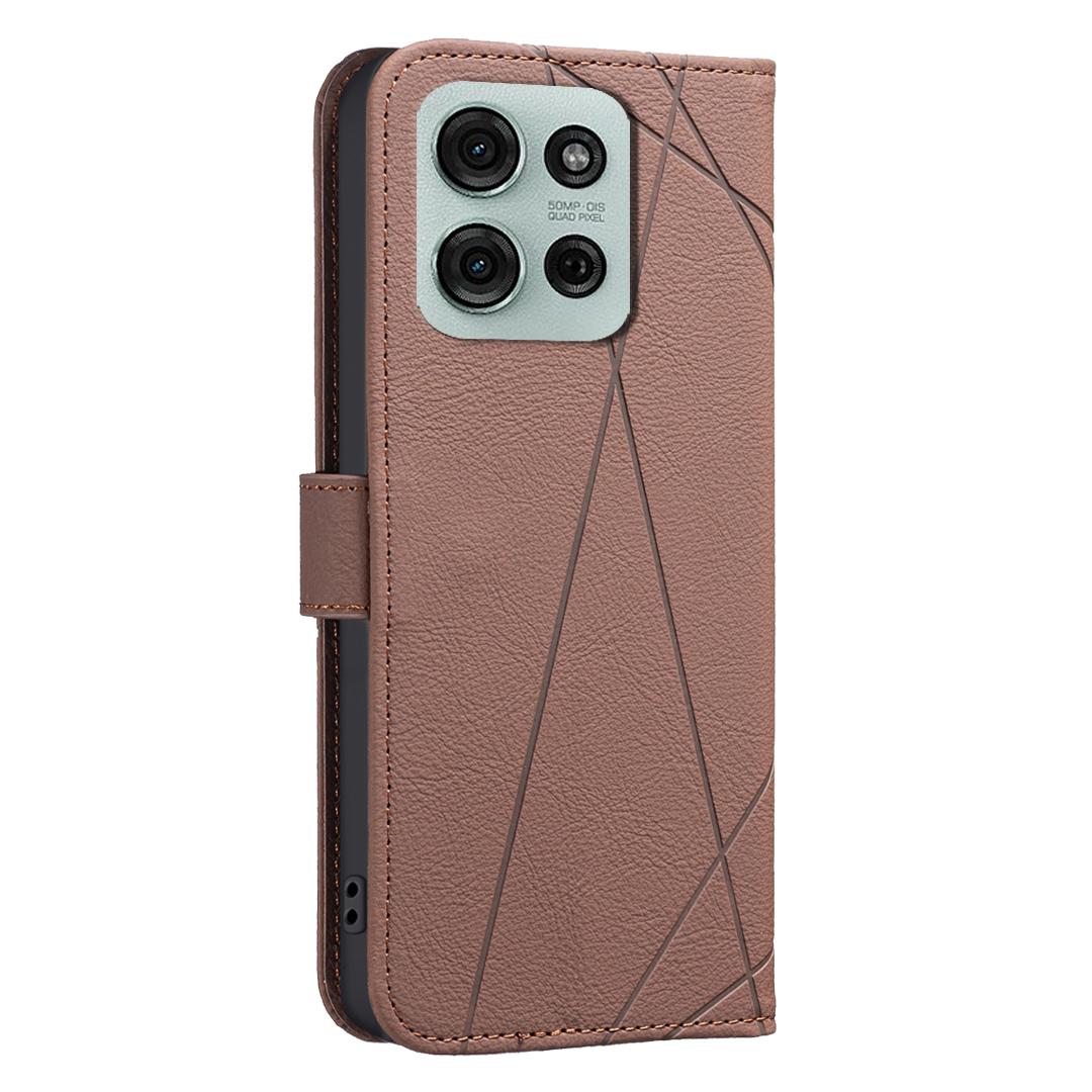 For Motorola Moto G75 5G Case BINFEN COLOR BF35 Geometry Imprinted Leather Phone Cover RFID Blocking Wallet Stand Brown
For Motorola Moto G75 5G Case BINFEN COLOR BF35 Geometry Imprinted Leather Phone Cover RFID Blocking Wallet Stand Brown