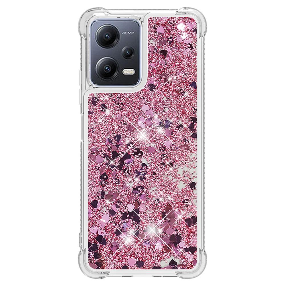 For Xiaomi Redmi Note 12 5G (Global)/(India)/(China)/Poco X5 5G TPU Case Glitter Quicksand Shockproof Phone Back Cover Rose Gold/Hearts
For Xiaomi Redmi Note 12 5G (Global)/(India)/(China)/Poco X5 5G TPU Case Glitter Quicksand Shockproof Phone Back Cover Rose Gold/Hearts