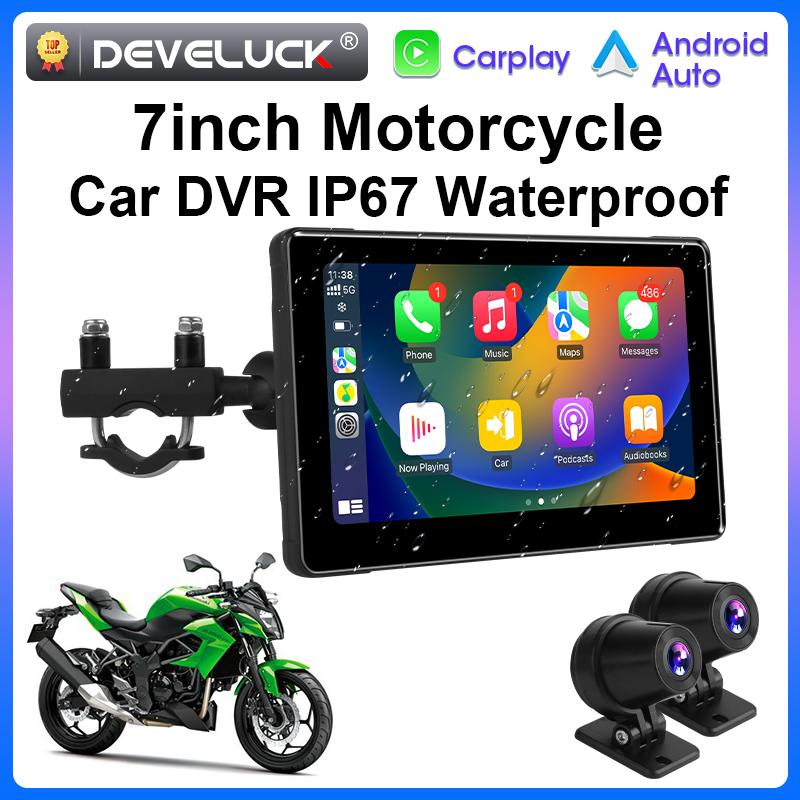 7 inch Motorcycle GPS Navigation Car DVR Dash Cam Wireless Carplay Android auto IPX7 Waterproof Bluetooth Screen Moto Monitor None
7 inch Motorcycle GPS Navigation Car DVR Dash Cam Wireless Carplay Android auto IPX7 Waterproof Bluetooth Screen Moto Monitor None