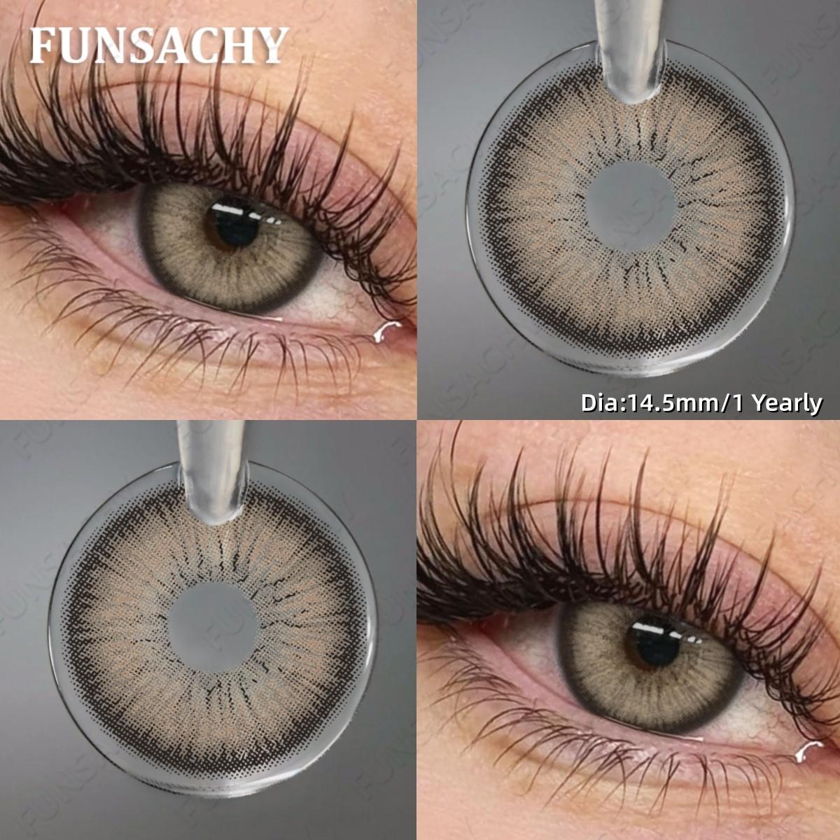 FUNSACHY 1 Pair New Black Color Contact Lenses for Eyes Natural Gray Brown Pupils Beautiful Eye Makeup Lens Yearly Use for Daily 0
FUNSACHY 1 Pair New Black Color Contact Lenses for Eyes Natural Gray Brown Pupils Beautiful Eye Makeup Lens Yearly Use for Daily 0