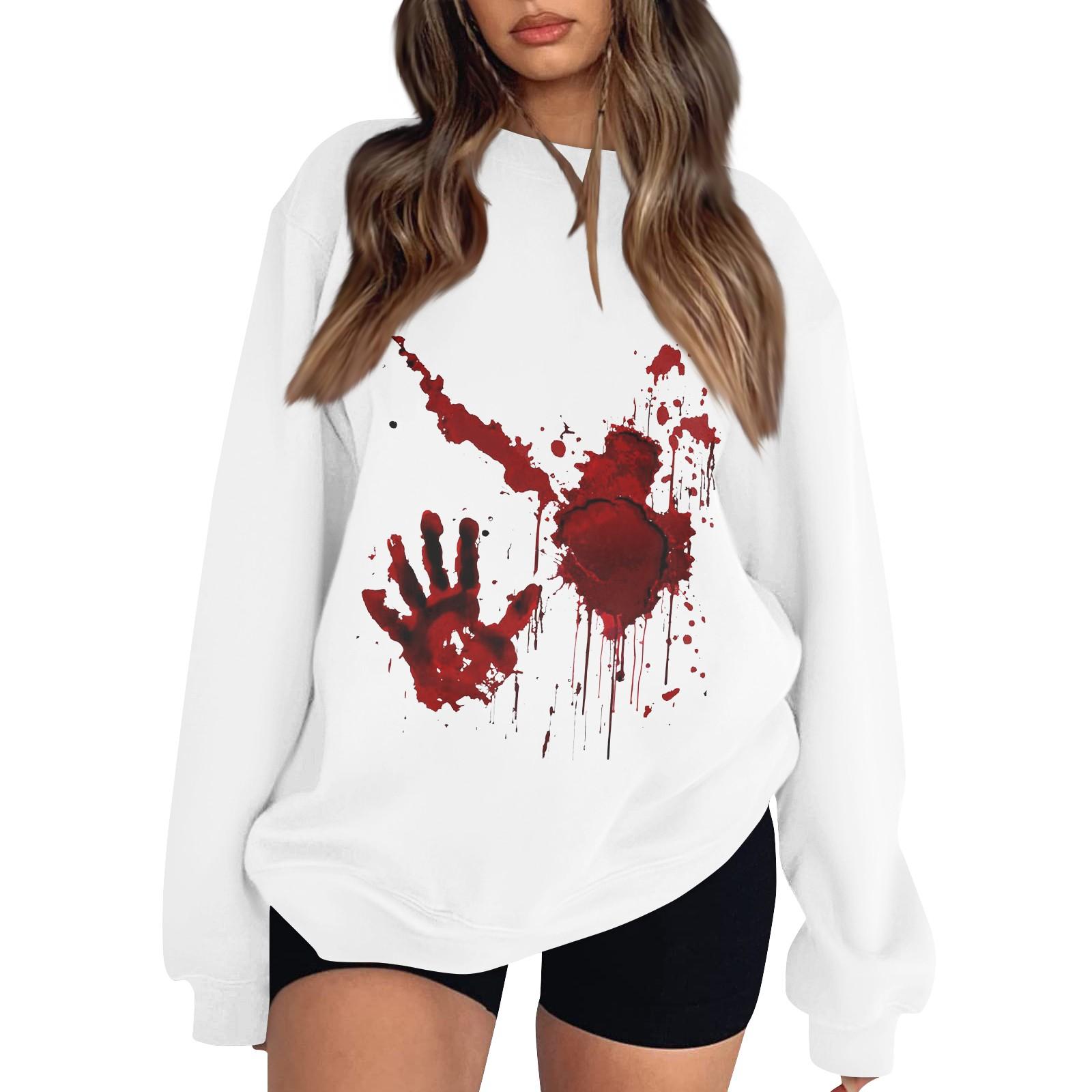 Женский модный повседневный свитшот с длинным рукавом и принтом на Хэллоуин XL киноварь
Женский модный повседневный свитшот с длинным рукавом и принтом на Хэллоуин XL киноварь