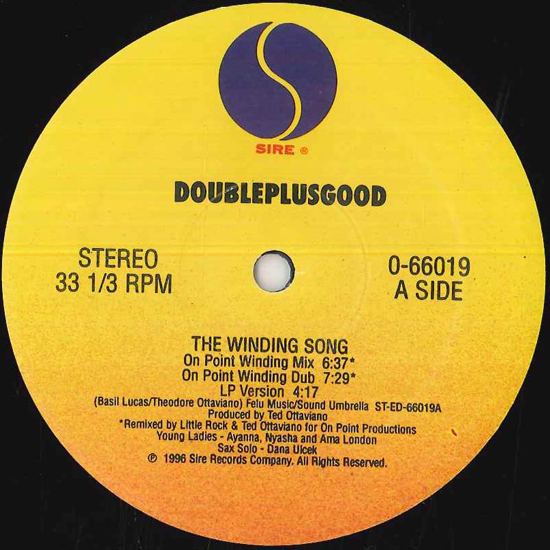 12inch Record DOUBLEPLUSGOOD - The Winding Song 066019 SIRE US Dance & Electronica Used
12inch Record DOUBLEPLUSGOOD - The Winding Song 066019 SIRE US Dance & Electronica Used