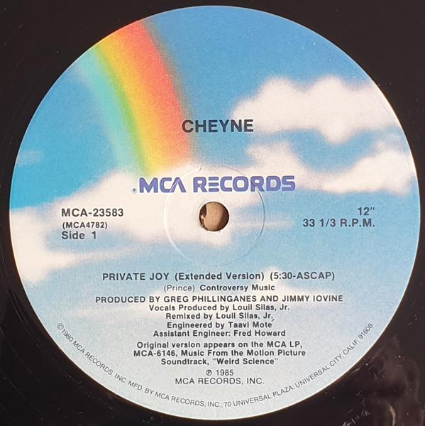 12inch Record CHEYNE - Private Joy MCA23583 MCA Records 1985 US Dance & Electronica Used
12inch Record CHEYNE - Private Joy MCA23583 MCA Records 1985 US Dance & Electronica Used