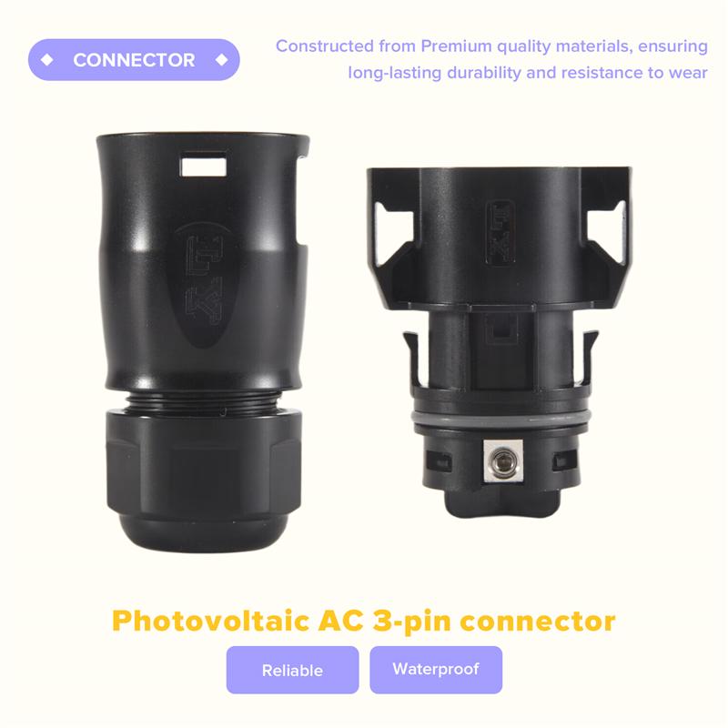 Solar PV Connector Plug Waterproof IP68 4000V 40A For Solar PV System Panel Parallel Protection Set Kit LY01-Female-B61B чорний
Solar PV Connector Plug Waterproof IP68 4000V 40A For Solar PV System Panel Parallel Protection Set Kit LY01-Female-B61B чорний