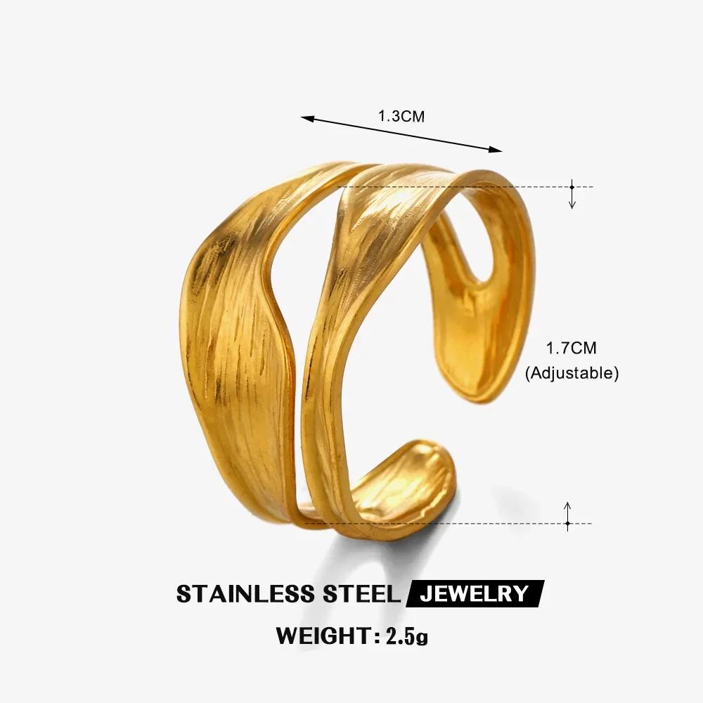 LATS Popular Irregular Gold Plated Stainless Steel Rings for Women Fashion French Style Vintage Zircon Accessories Wholesale
LATS Popular Irregular Gold Plated Stainless Steel Rings for Women Fashion French Style Vintage Zircon Accessories Wholesale