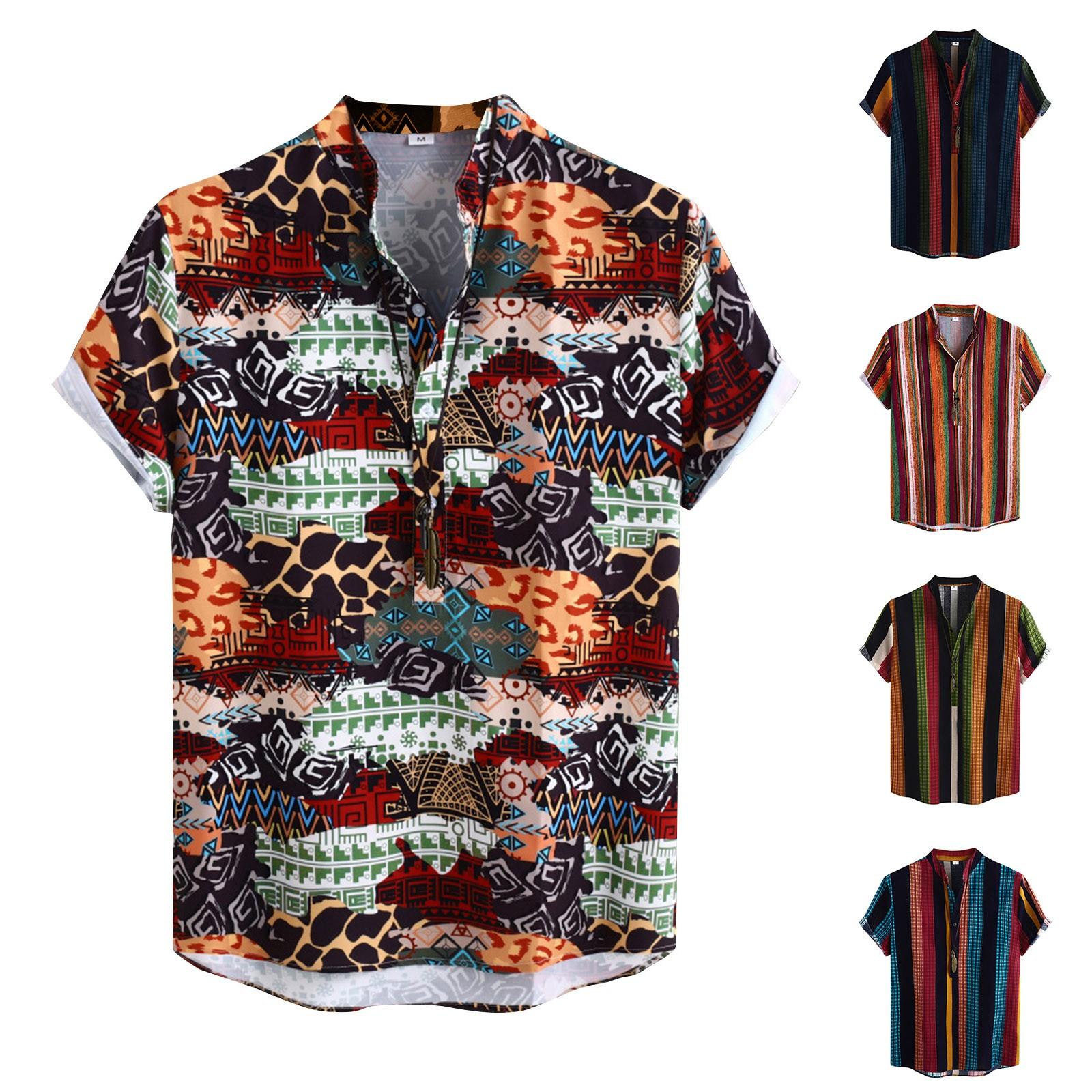 Men s Summer Folk Style Striped Printed Short-sleeved Tops Men s Casual Stand Collar Short-sleeved Tops XL зелений
Men s Summer Folk Style Striped Printed Short-sleeved Tops Men s Casual Stand Collar Short-sleeved Tops XL зелений