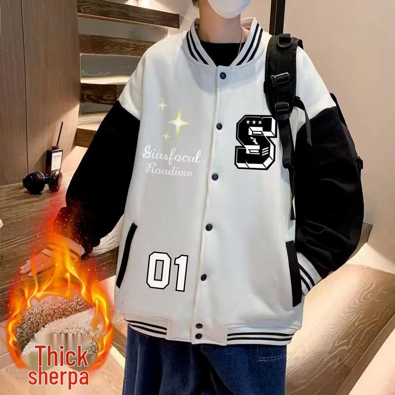 2025 Men s American Baseball Uniform: Thickened Velvet Cotton Jacket for Warm Autumn/Winter Casual Sports. 2XL
2025 Men s American Baseball Uniform: Thickened Velvet Cotton Jacket for Warm Autumn/Winter Casual Sports. 2XL