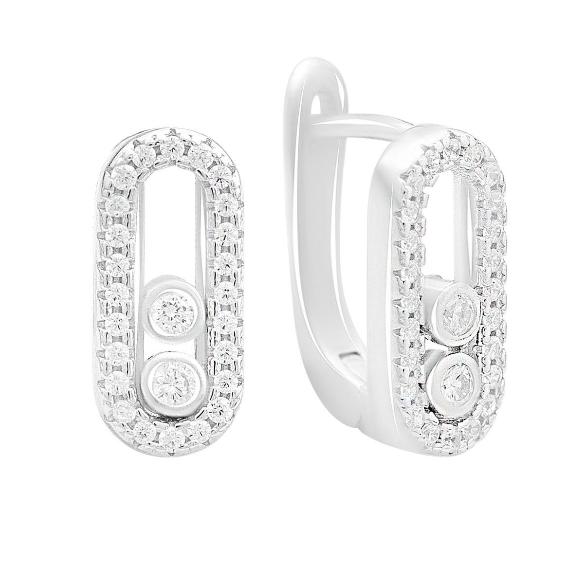 Silver earrings with cubic zirkonia (2208754) білий
Silver earrings with cubic zirkonia (2208754) білий
