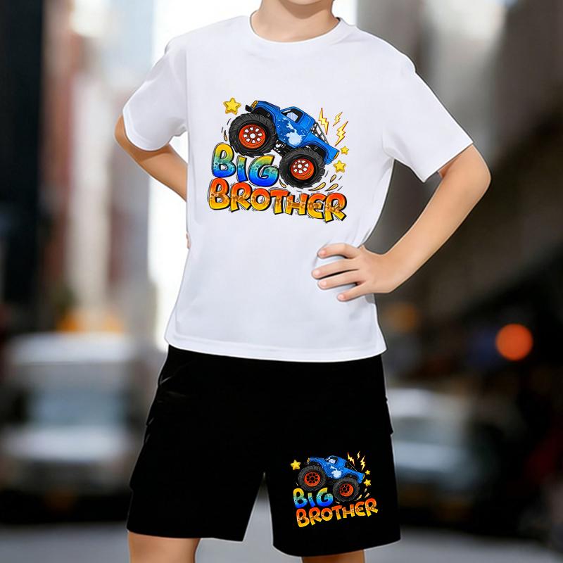 Boys 2 Piece Cartoon monster truck printed outfit, Short Sleeve T-Shirt and Shorts Set for Kids Age 5-14,Black,White Sporty Casual Summer Clothes 13-14 Years
Boys 2 Piece Cartoon monster truck printed outfit, Short Sleeve T-Shirt and Shorts Set for Kids Age 5-14,Black,White Sporty Casual Summer Clothes 13-14 Years