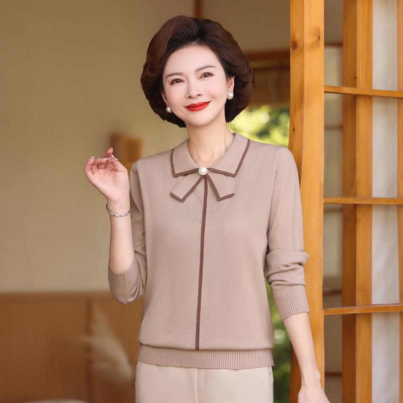 Chic Knitted Long-Sleeve Top for Young Moms - Spring & Autumn Layered Sweater with Lapels 4XL (recommended 130-140 jin)
Chic Knitted Long-Sleeve Top for Young Moms - Spring & Autumn Layered Sweater with Lapels 4XL (recommended 130-140 jin)