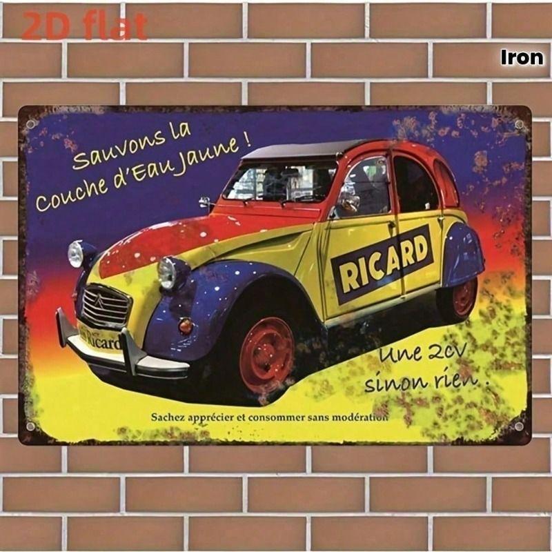 Ретро жестяная табличка Ricard, Металлический плакат для стены, Винтажное украшение для гаража или мастерской
Ретро жестяная табличка Ricard, Металлический плакат для стены, Винтажное украшение для гаража или мастерской