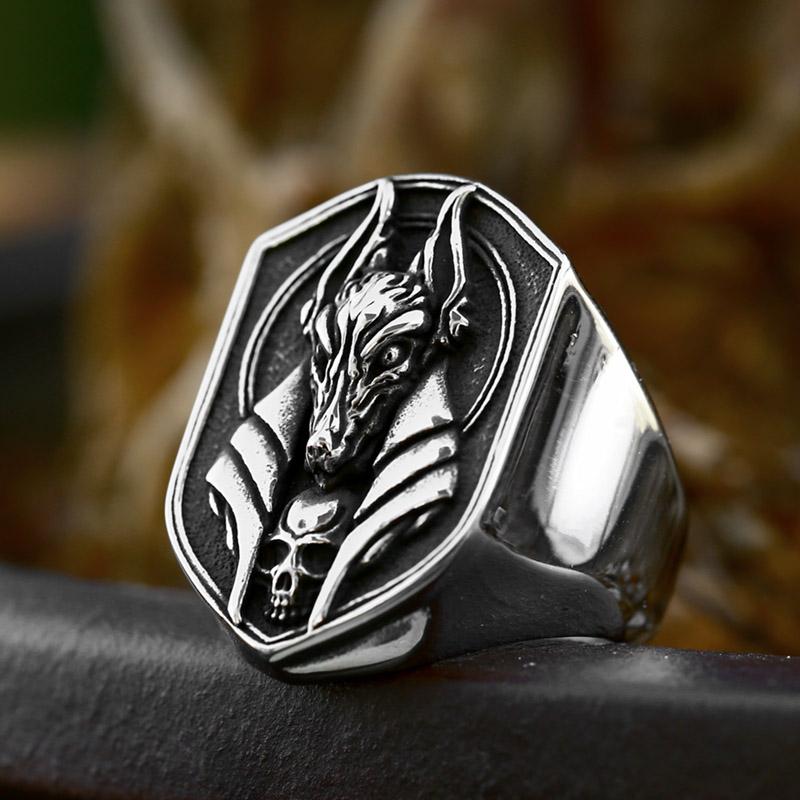 BEIER High Quality Stainless Steel Men s Ring Skull Anubis Ancient Egyptian Punk Jewelry Cool Solid Design 7
BEIER High Quality Stainless Steel Men s Ring Skull Anubis Ancient Egyptian Punk Jewelry Cool Solid Design 7