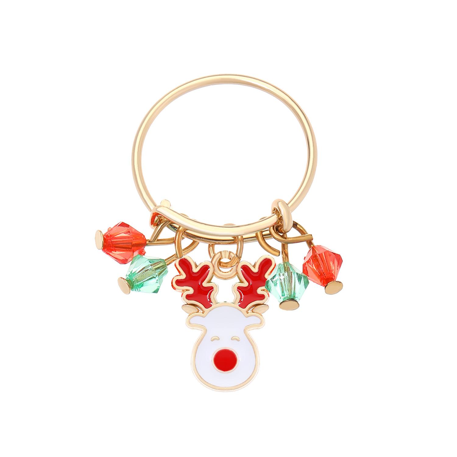 Christmas Elk Santa Ring For Women Fashion Cute Gold Color Drip Glaze Adjustable Finger Holiday Party Jewelry Type 1
Christmas Elk Santa Ring For Women Fashion Cute Gold Color Drip Glaze Adjustable Finger Holiday Party Jewelry Type 1