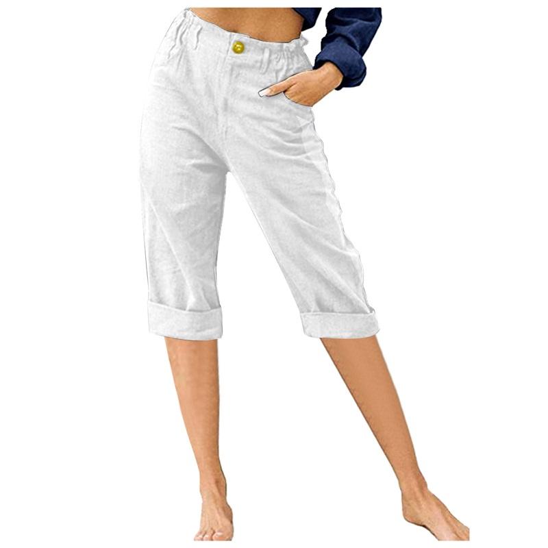 Summer European And American Women Cotton Linen Loose Mid Waist Cropped Pants Comfortable Casual Three Quarter Length Trousers L армія зелений колір
Summer European And American Women Cotton Linen Loose Mid Waist Cropped Pants Comfortable Casual Three Quarter Length Trousers L армія зелений колір