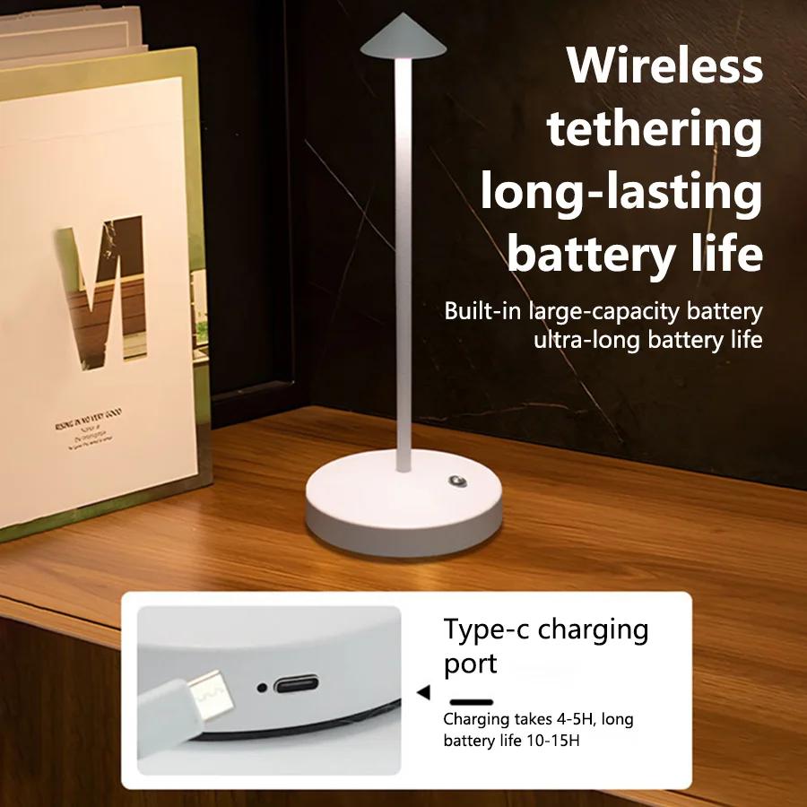 Rechargeable LED Table Lamp Touch Sensor Night Desk Lamp for Restaurant Hotel Bar Bedroom 3 Color Temperatures Stepless Dimming
Rechargeable LED Table Lamp Touch Sensor Night Desk Lamp for Restaurant Hotel Bar Bedroom 3 Color Temperatures Stepless Dimming