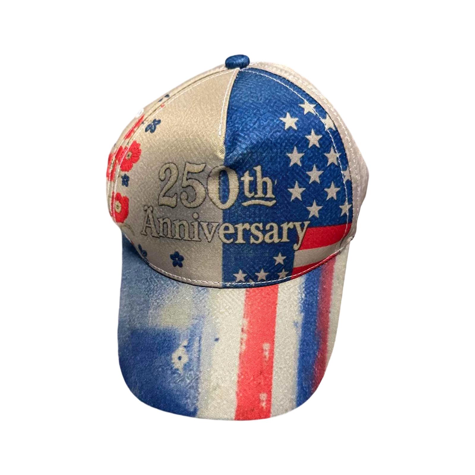 Vintage Style 250th Anniversary Embroidered Baseball Cap Distressed Adjustable Hat with Floral and Flag Print Design for Adults One Size
Vintage Style 250th Anniversary Embroidered Baseball Cap Distressed Adjustable Hat with Floral and Flag Print Design for Adults One Size