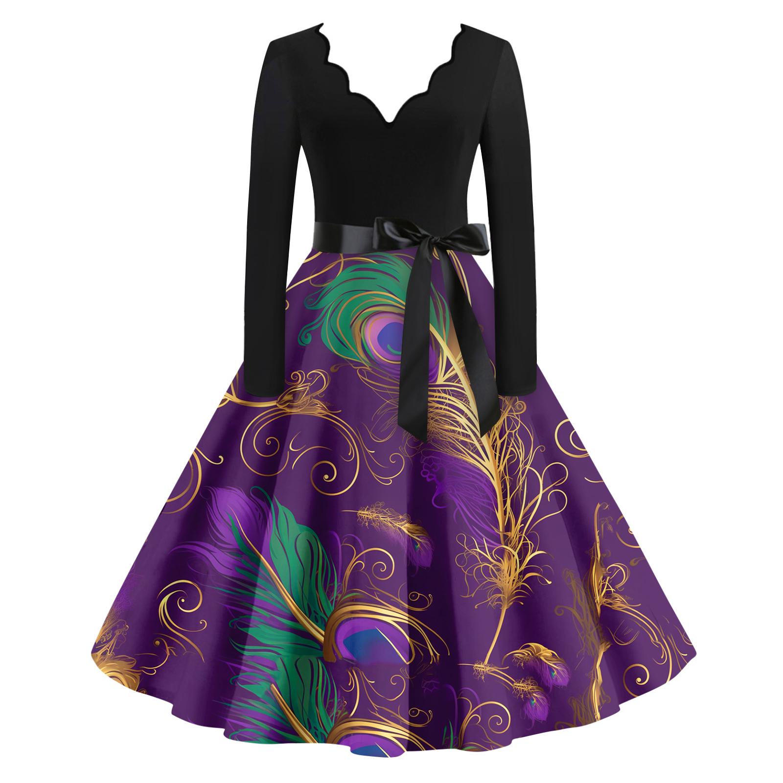 Women s Casual Fashion V Neck Long Sleeve Printed Vintage Long Dress XL
Women s Casual Fashion V Neck Long Sleeve Printed Vintage Long Dress XL