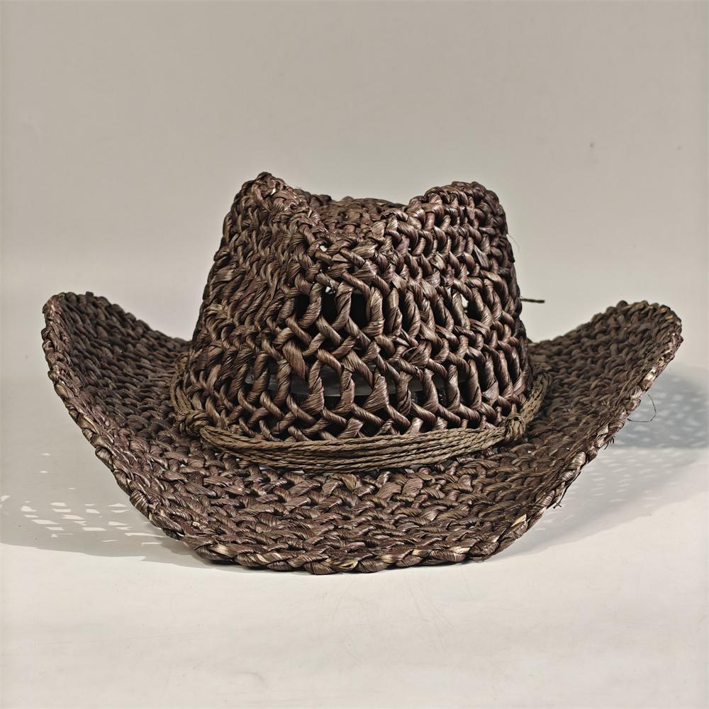 2026 Handmade Hollow Nature Cowboy Hat for Men Women Vintage Straw Weaving Beach Sun Hat Gentleman Lady Beach Cowgirl Hat 56-58CM
2026 Handmade Hollow Nature Cowboy Hat for Men Women Vintage Straw Weaving Beach Sun Hat Gentleman Lady Beach Cowgirl Hat 56-58CM