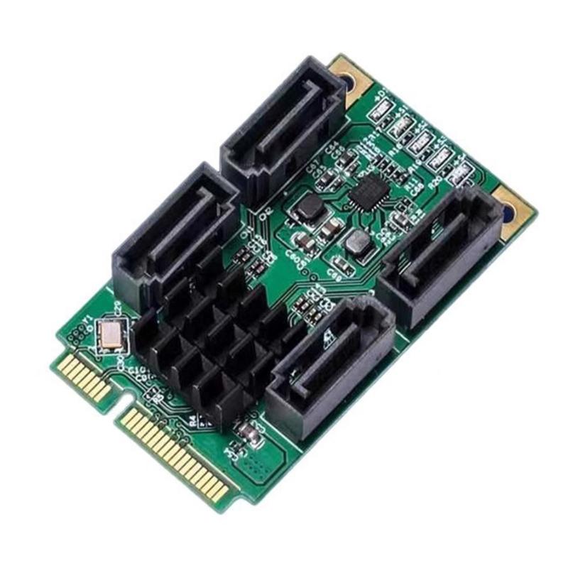 Mini PCIe to SATA3.0 Controller Card 4 Independent Port AHCI Compatible for Laptop Upgrades
Mini PCIe to SATA3.0 Controller Card 4 Independent Port AHCI Compatible for Laptop Upgrades