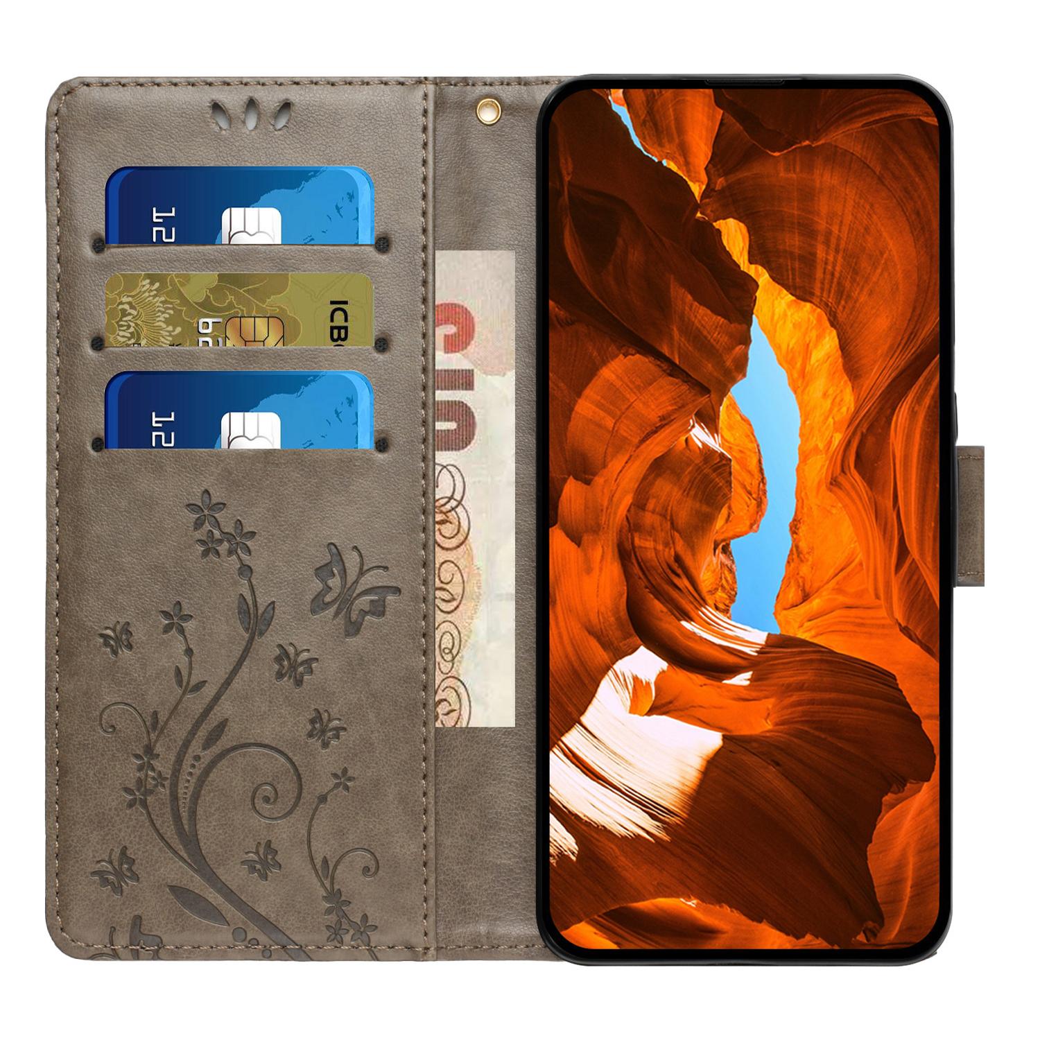 For Honor X6b 4G Leather Wallet Case Butterfly Flower Imprinted Phone Cover with Strap Gold
For Honor X6b 4G Leather Wallet Case Butterfly Flower Imprinted Phone Cover with Strap Gold