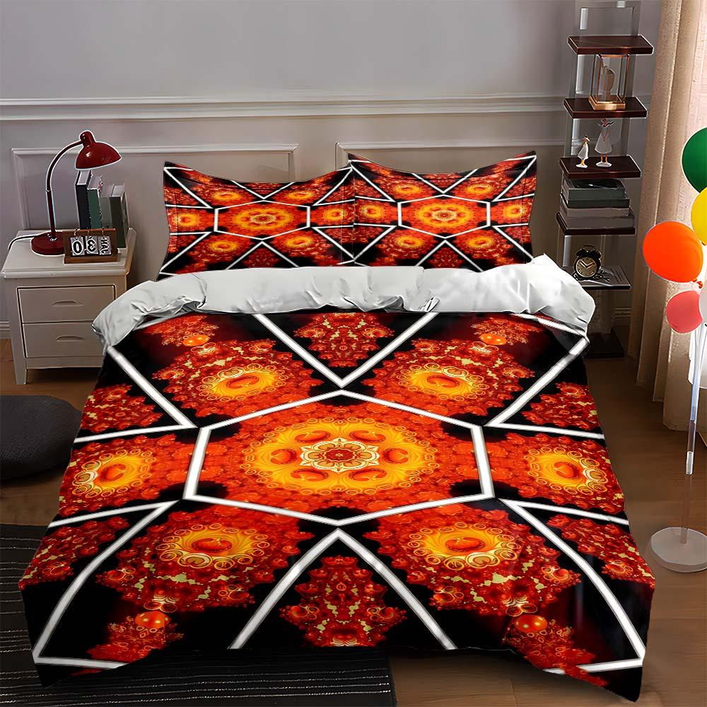 Fiery, geometric, intricate. Bedding Duvet cover sets Duvet covers Pillowcases gifts (1 * Duvet Cover 2 * Pillowcases, without duvet insert) 135x200cm
Fiery, geometric, intricate. Bedding Duvet cover sets Duvet covers Pillowcases gifts (1 * Duvet Cover 2 * Pillowcases, without duvet insert) 135x200cm